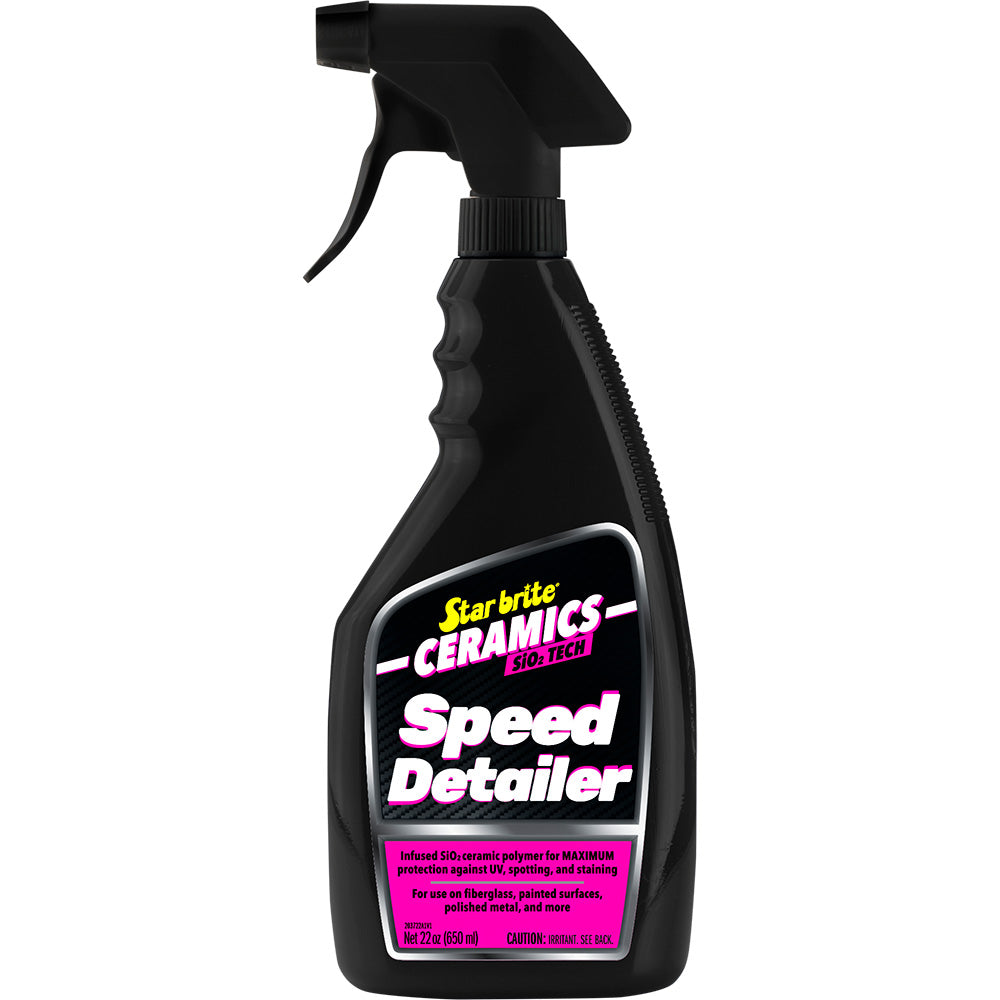Star brite Ceramics Speed Detailer - Si02 Infused - Cherry Scent - 22 oz - Professional Marine & Fishing Gear