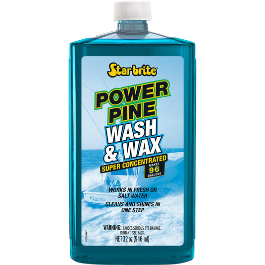 Star brite Power Pine Boat Wash Wax - Concentrated Marine Grade Formula - 32 oz - Professional Marine & Fishing Gear