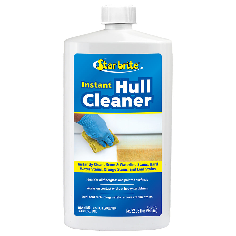 Star brite Instant Hull Cleaner - Wipe On, Rinse Off Formula - 32 oz - Professional Marine & Fishing Gear