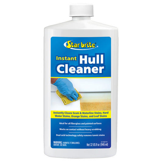 Star brite Instant Hull Cleaner - Wipe On, Rinse Off Formula - 32 oz - Professional Marine & Fishing Gear