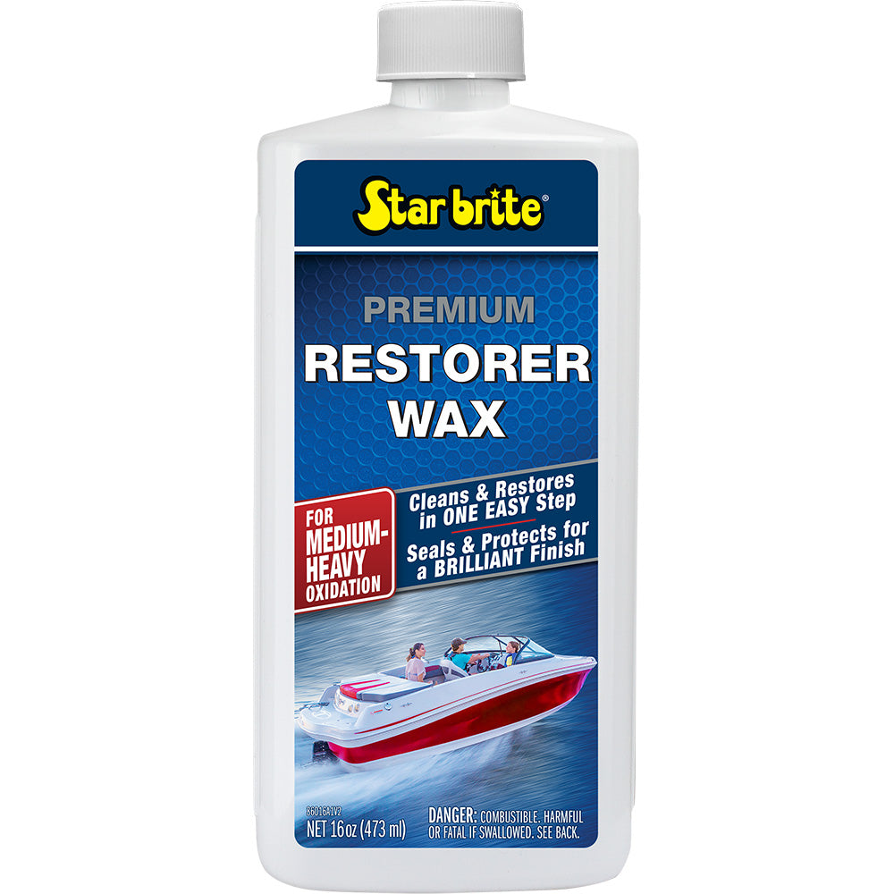 Star Brite Premium Restorer Wax f/Medium to Heavy Oxidation - 16 oz - Professional Marine & Fishing Gear