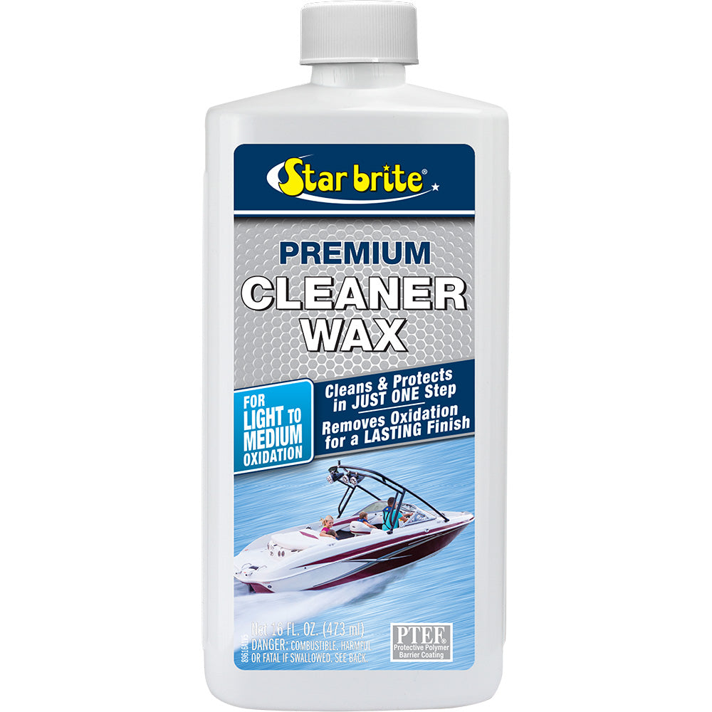 Star brite Premium Cleaner Wax - One-Step - 16 oz - Professional Marine & Fishing Gear