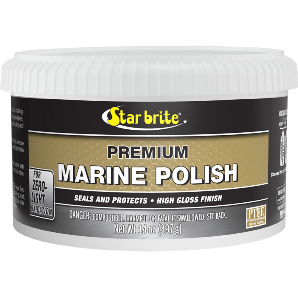 Star brite Premium Marine Polish - UV Protection High Gloss Finish - 14 oz - Professional Marine & Fishing Gear