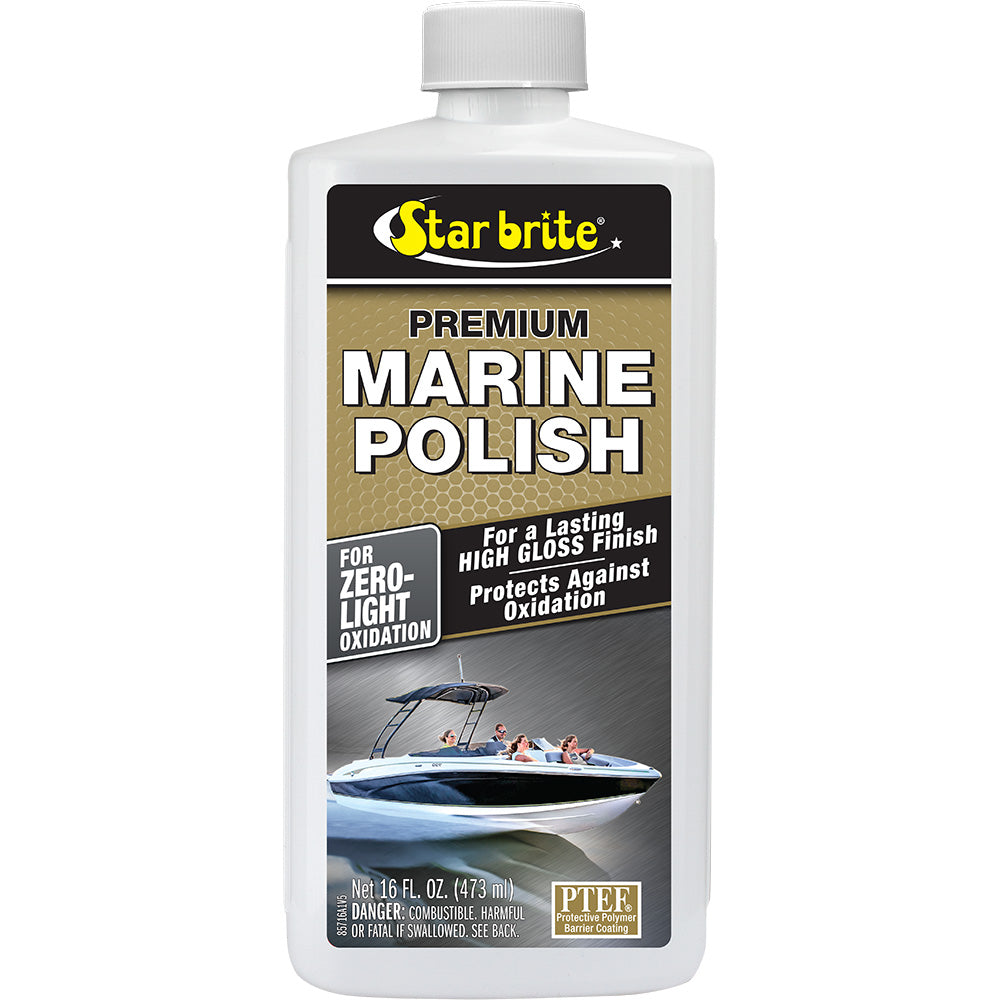 Star brite Premium Marine Polish - UV Protection High Gloss Finish - 16 oz - Professional Marine & Fishing Gear