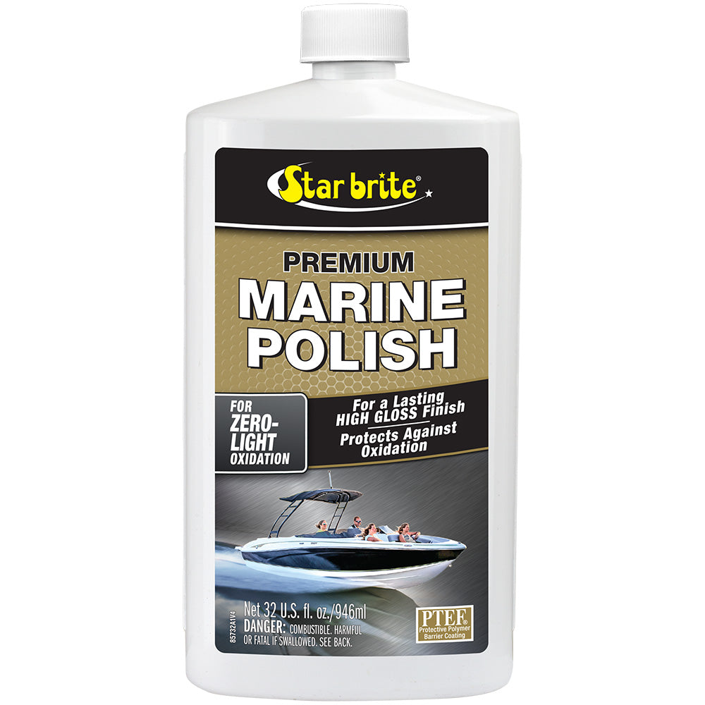 Star brite Premium Marine Polish - UV Protection High Gloss Finish - 32 oz - Professional Marine & Fishing Gear