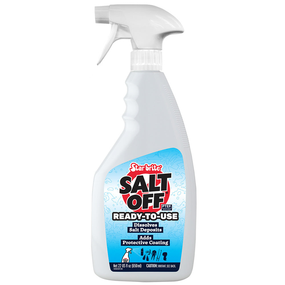 Star brite Salt Off - Ready-To-Use - Salt Remover Wash Engine Flush - 22 oz - Professional Marine & Fishing Gear