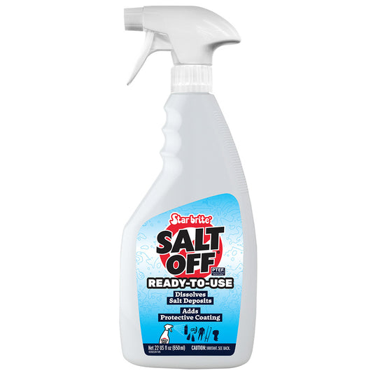 Star brite Salt Off - Ready-To-Use - Salt Remover Wash Engine Flush - 22 oz - Professional Marine & Fishing Gear