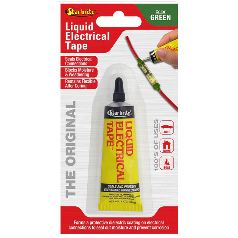 Star brite Liquid Electrical Tape - Green - 1 oz - Professional Marine & Fishing Gear