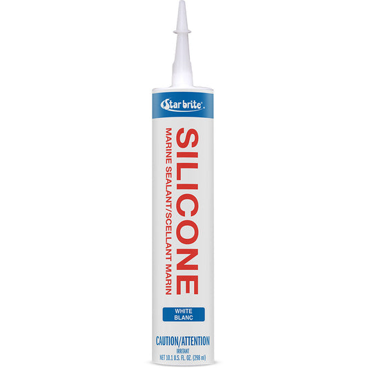 Star brite Marine Silicone Sealant - White - 10.3 oz - Professional Marine & Fishing Gear