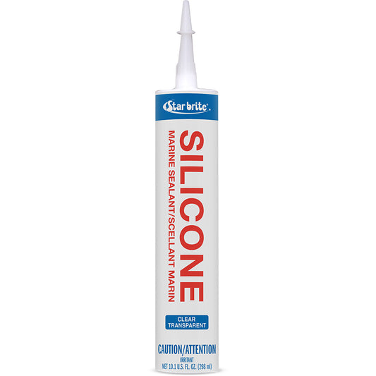 Star brite Marine Silicone Sealant - Clear - 10.3 oz - Professional Marine & Fishing Gear