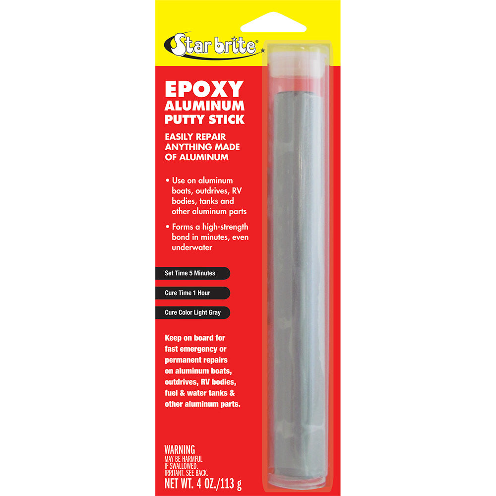 Star brite Epoxy Aluminum Putty Stick - 4 oz - Professional Marine & Fishing Gear