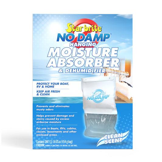 Star brite No Damp Moisture Absorber Dehumidifier Hanging Bag - 16 oz - Professional Marine & Fishing Gear