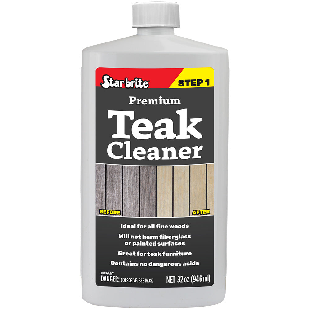 Star brite Premium Teak Cleaner - Step 1 - 32 oz - Professional Marine & Fishing Gear