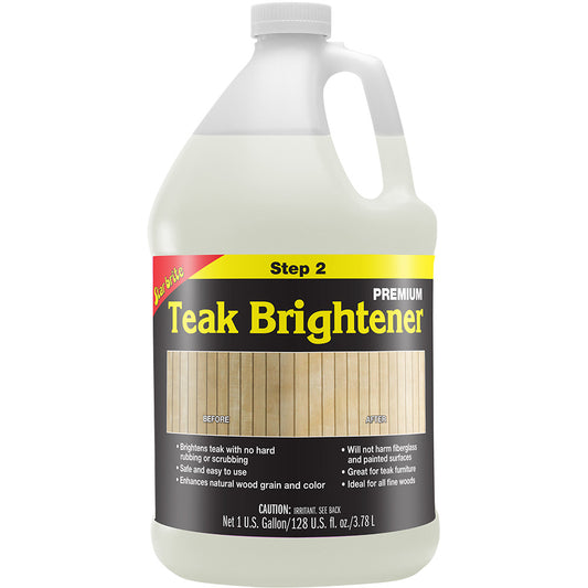 Star brite Premium Teak Brightener - 1 Gallon - Professional Marine & Fishing Gear