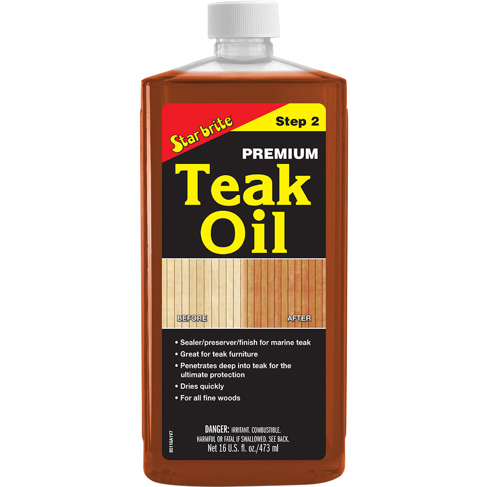 Star brite Premium Golden Teak Oil - 16 oz - Professional Marine & Fishing Gear