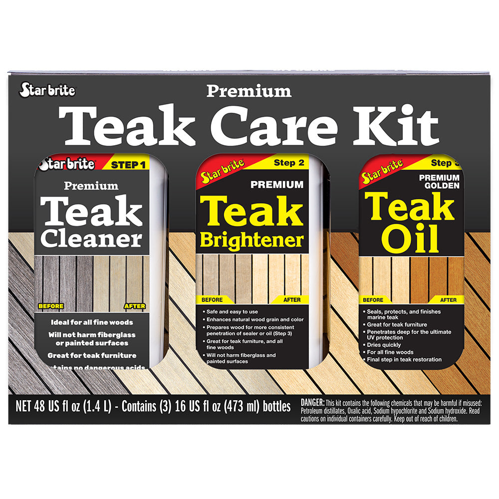 Star brite Premium Teak Care Kit - 16 oz - Professional Marine & Fishing Gear