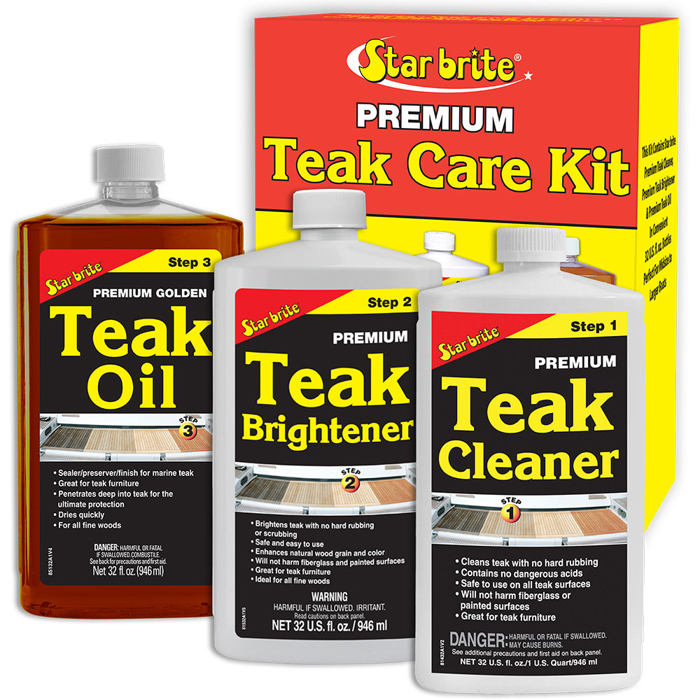 Star brite Premium Teak Care Kit - 32 oz - Professional Marine & Fishing Gear