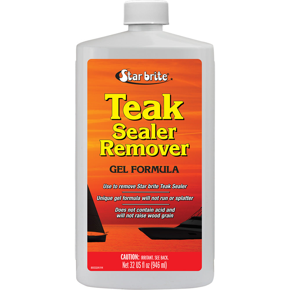 Star brite Teak Sealer Remover - Gel Formula - Citrus Scent - 32 oz - Professional Marine & Fishing Gear