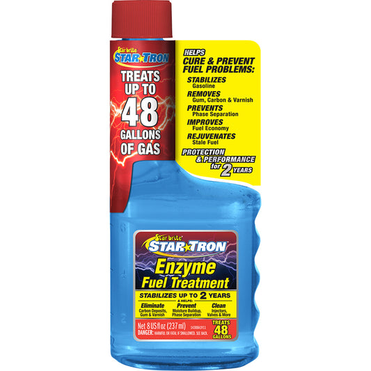 Star brite Star-Tron Enzyme Fuel Treatment - Small Engine Formula - 8 oz - Professional Marine & Fishing Gear