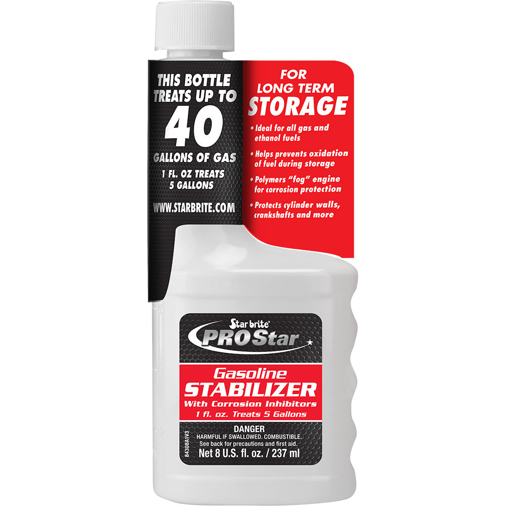 Star brite PRO Star Gas Stabilizer w/Corrosion Inhibitors - 8 oz - Professional Marine & Fishing Gear