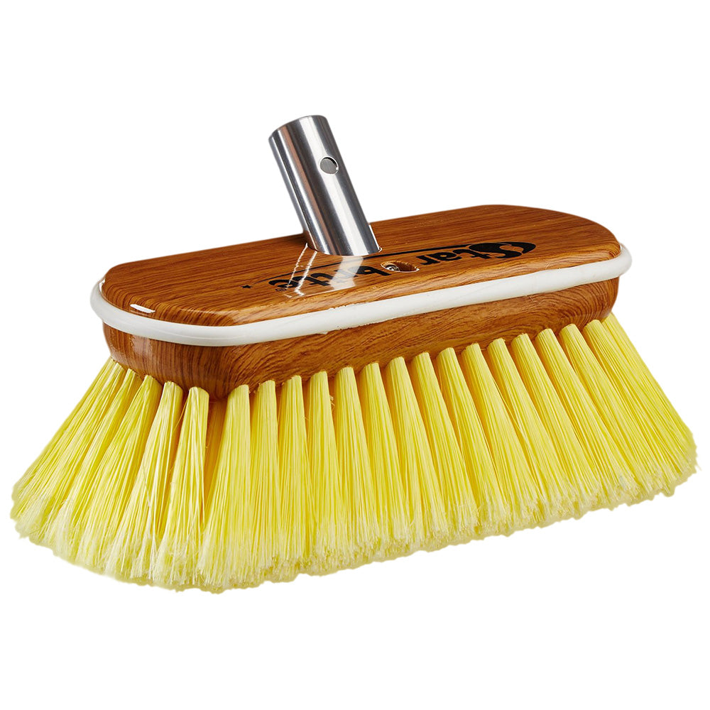 Star brite Premium 8" Soft Yellow Bristle Wash Brush - Professional Marine & Fishing Gear