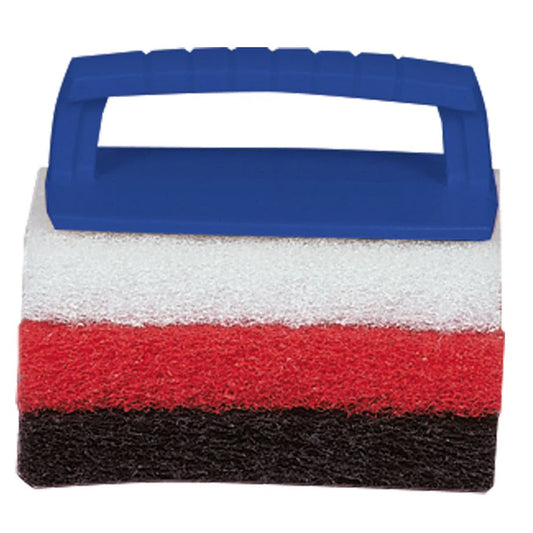 Star brite Multi-Texture Scrub Pad Kit w/Interchangeable Handle - 3 Pads - Professional Marine & Fishing Gear