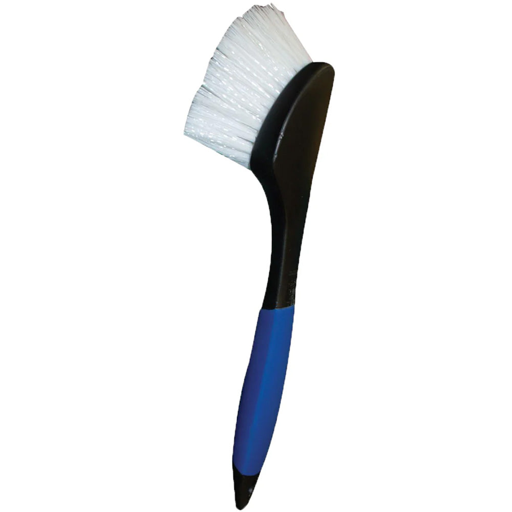 Star brite Stiff Deck Brush w/Long Handle - Heavy-Duty Marine Scrubber - Professional Marine & Fishing Gear