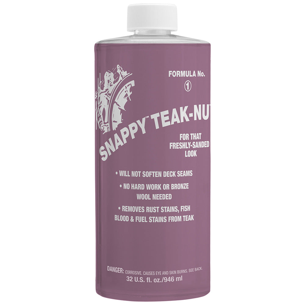 Snappy Teak-Nu Formula No. 1 - 32 oz - Professional Marine & Fishing Gear