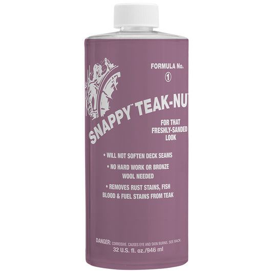 Snappy Teak-Nu Formula No. 1 - 32 oz - Professional Marine & Fishing Gear