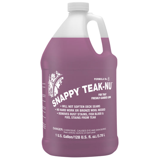 Snappy Teak-Nu Formula No. 1 - 1 Gallon - Professional Marine & Fishing Gear