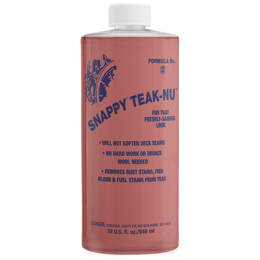 Snappy Teak-Nu Formula No. 2 - 32 oz - Professional Marine & Fishing Gear