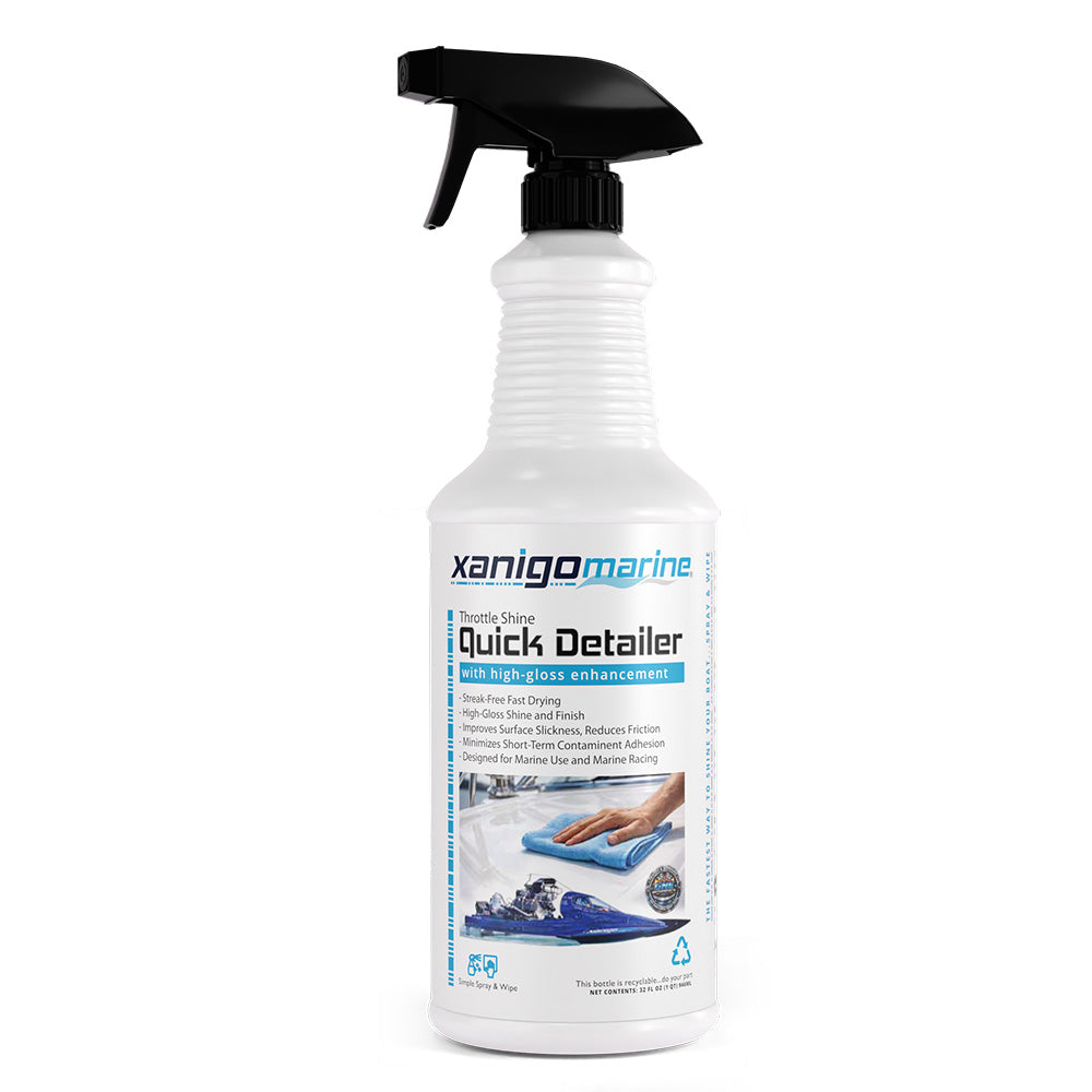Xanigo Marine Throttle Shine Marine Quick Detailer - 32oz - Professional Marine & Fishing Gear