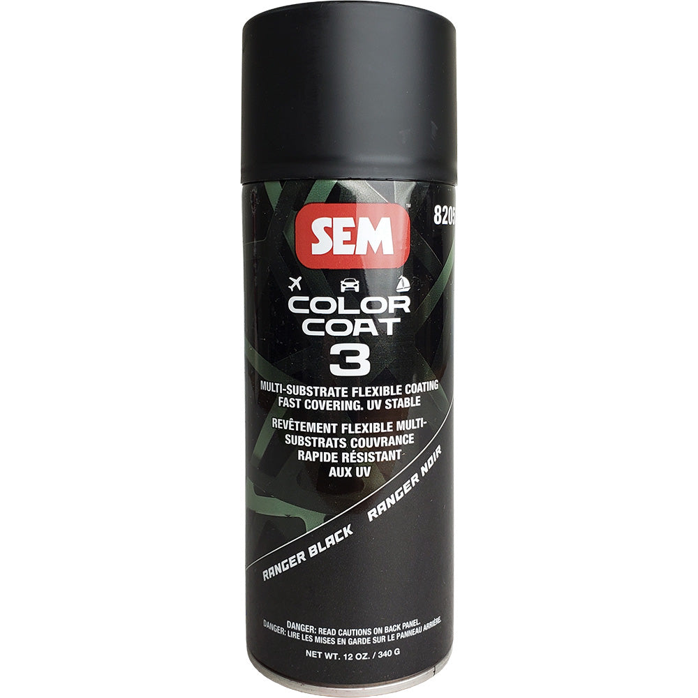 SEM Color Coat 3 - Ranger Black - 12 oz - Professional Marine & Fishing Gear