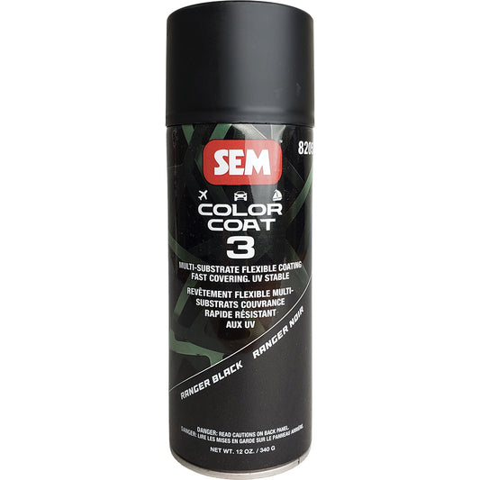 SEM Color Coat 3 - Ranger Black - 12 oz - Professional Marine & Fishing Gear