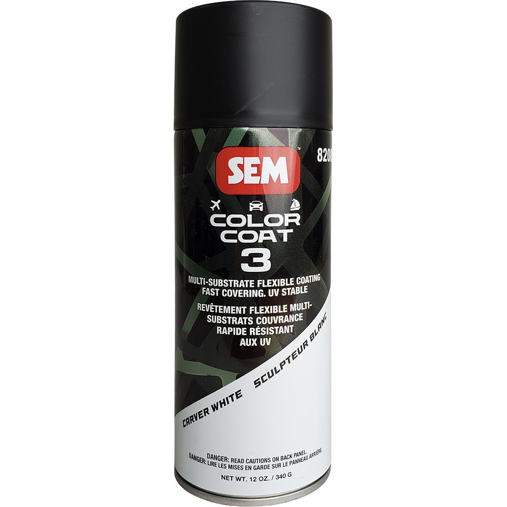 SEM Color Coat 3 - Carver White - 12 oz - Professional Marine & Fishing Gear