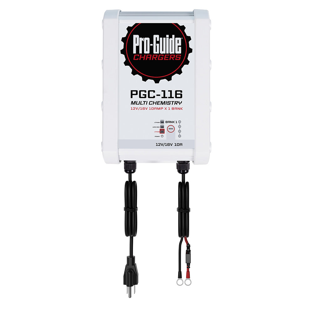 Pro-Guide 1 Bank On-Board Battery Charger - 12V/16V - 10-Amp - Professional Marine & Fishing Gear