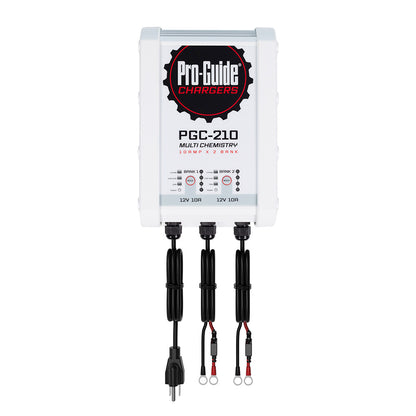 Pro-Guide 2 Bank On-Board Battery Charger - 12V - 10-Amp - Professional Marine & Fishing Gear