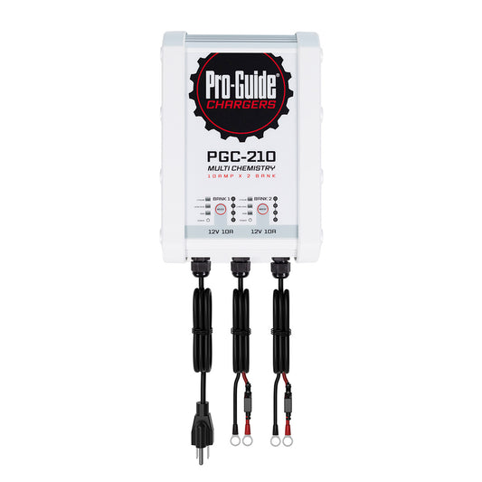 Pro-Guide 2 Bank On-Board Battery Charger - 12V - 10-Amp - Professional Marine & Fishing Gear