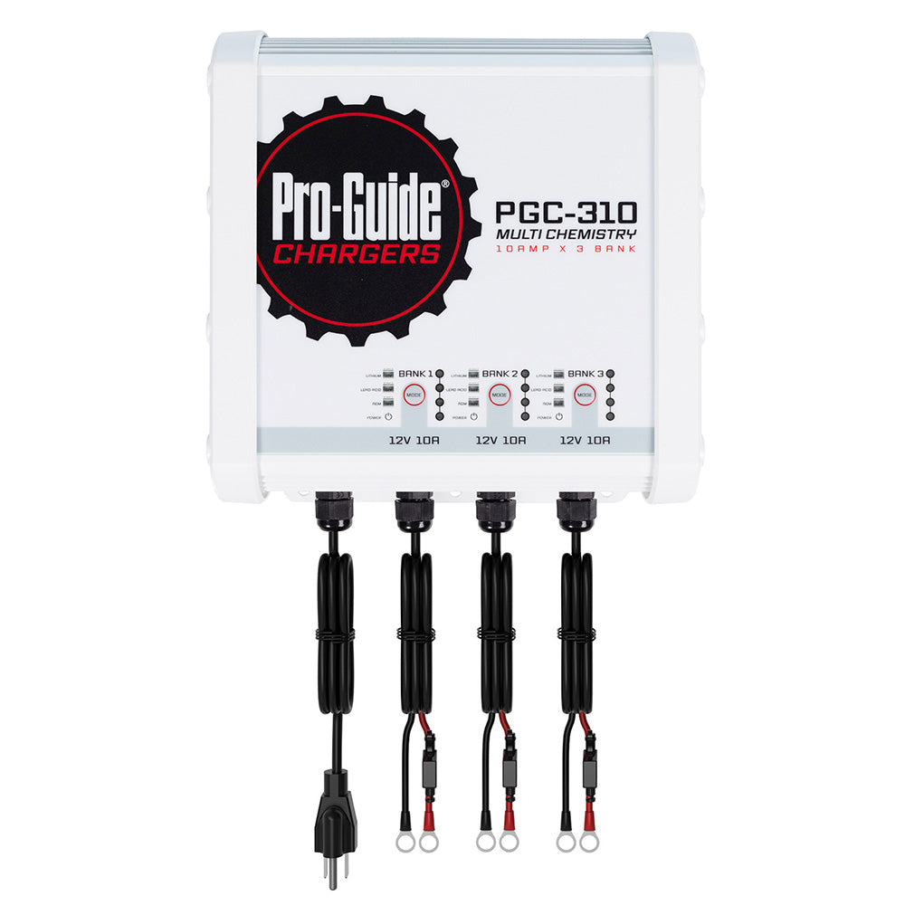 Pro-Guide 3 Bank On-Board Battery Charger - 12V - 30-Amp - Professional Marine & Fishing Gear