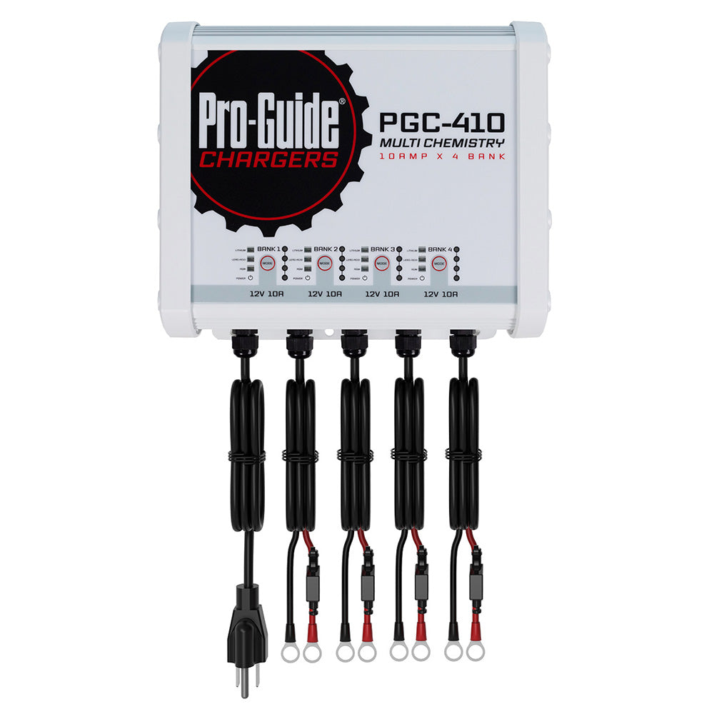 Pro-Guide 4 Bank On-Board Battery Charger - 12V - 40-Amp - Professional Marine & Fishing Gear
