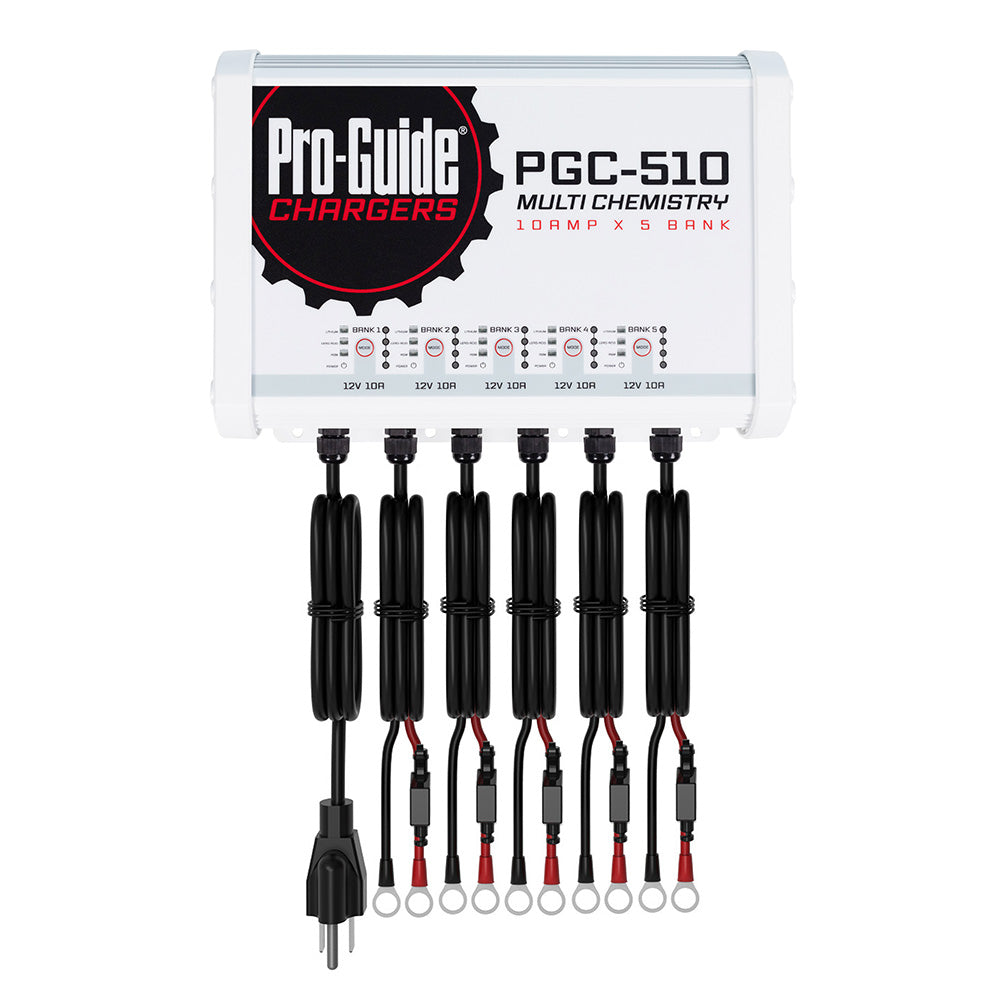 Pro-Guide 5 Bank On-Board Battery Charger - 12V - 40-Amp - Professional Marine & Fishing Gear