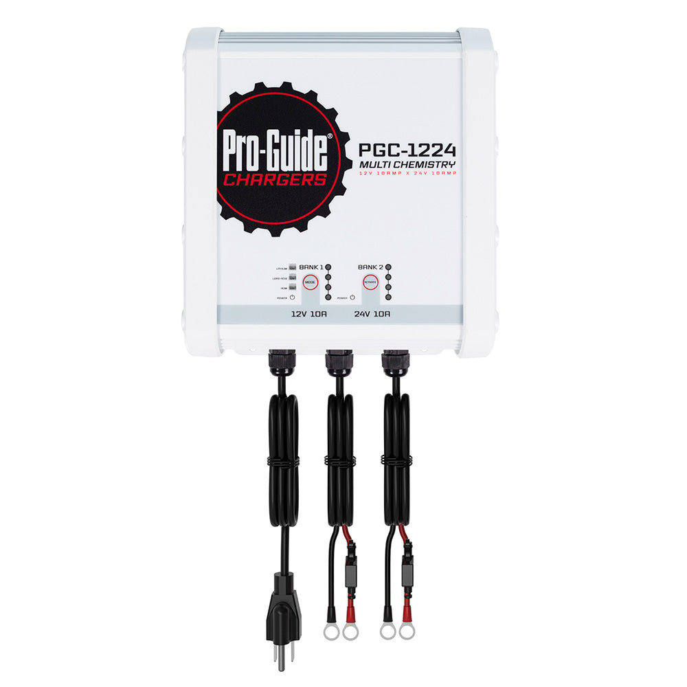 Pro-Guide 2 Bank On-Board Battery Charger - (1) 12V / (1) 24V - 20-Amp - Professional Marine & Fishing Gear