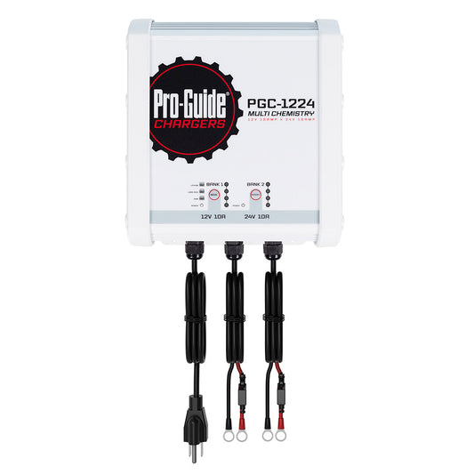 Pro-Guide 2 Bank On-Board Battery Charger - (1) 12V / (1) 24V - 20-Amp - Professional Marine & Fishing Gear