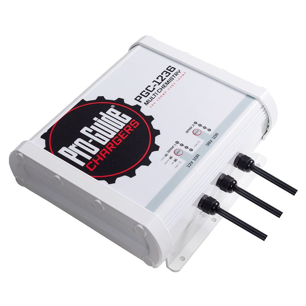 ProGuide 2 Bank OnBoard Battery Charger  1 12V  1 36V  20Amp PGC1236