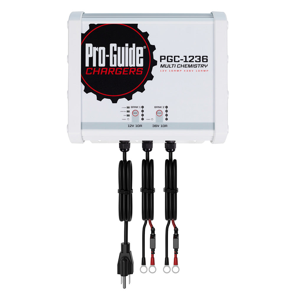 Pro-Guide 2 Bank On-Board Battery Charger - (1) 12V / (1) 36V - 20-Amp - Professional Marine & Fishing Gear
