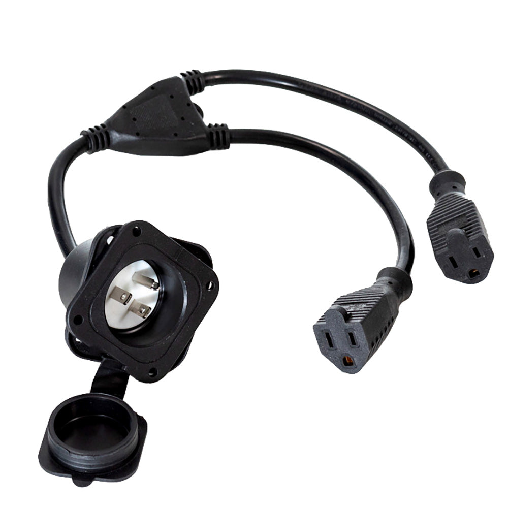Pro-Guide Double AC Receptacle - Professional Marine & Fishing Gear