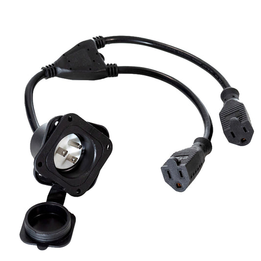 Pro-Guide Double AC Receptacle - Professional Marine & Fishing Gear