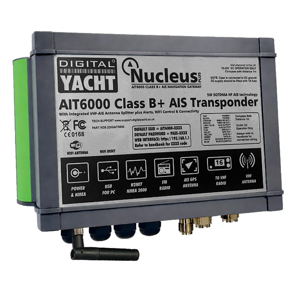 Digital Yacht AIT6000 Class B+ AIS Transponder - Professional Marine & Fishing Gear