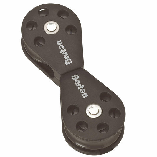 Barton Plain Bearing Pulley Block Back to Back Swivel Block - Size 1, 30mm - Professional Marine & Fishing Gear