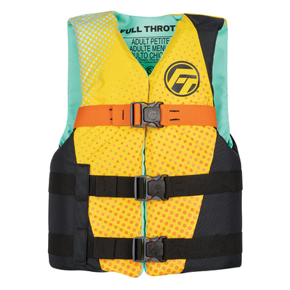 Full Throttle Teen Nylon Life Jacket - Yellow/Black - Professional Marine & Fishing Gear